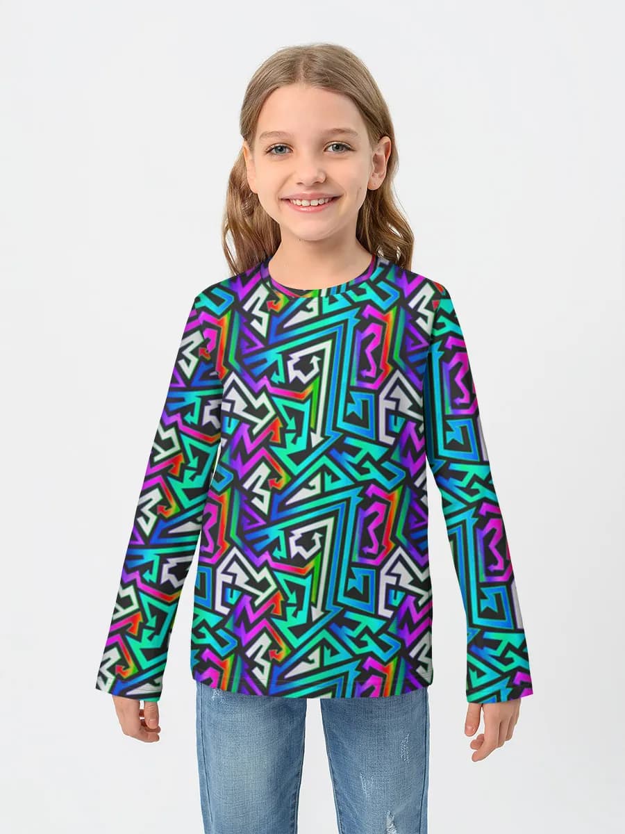 Children's cotton long sleeve shirt
