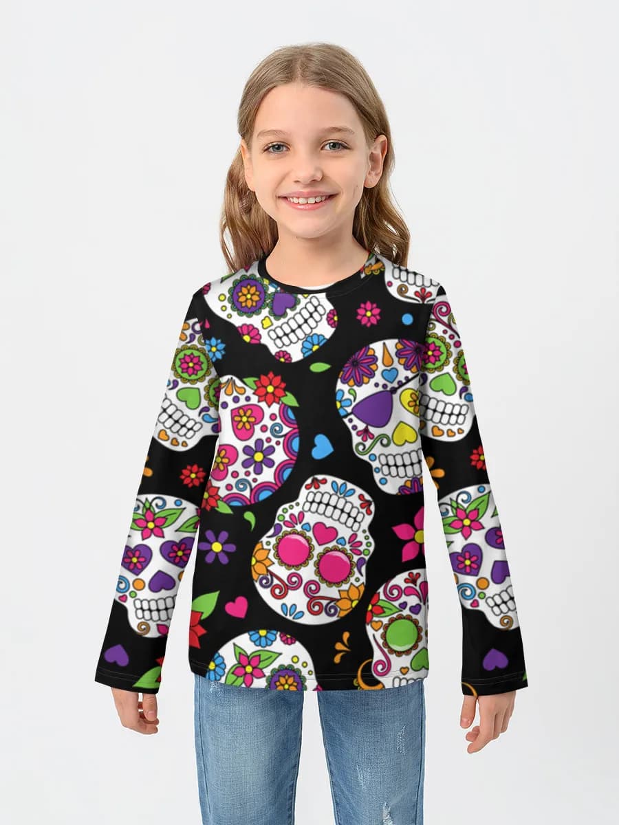 Colorful Sugar Skull Collage