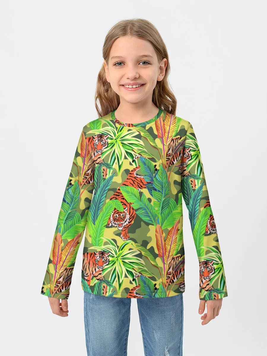 Children's cotton long sleeve shirt