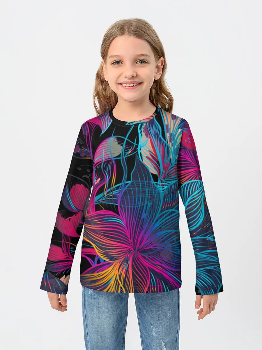 Neon Tropical Bloom