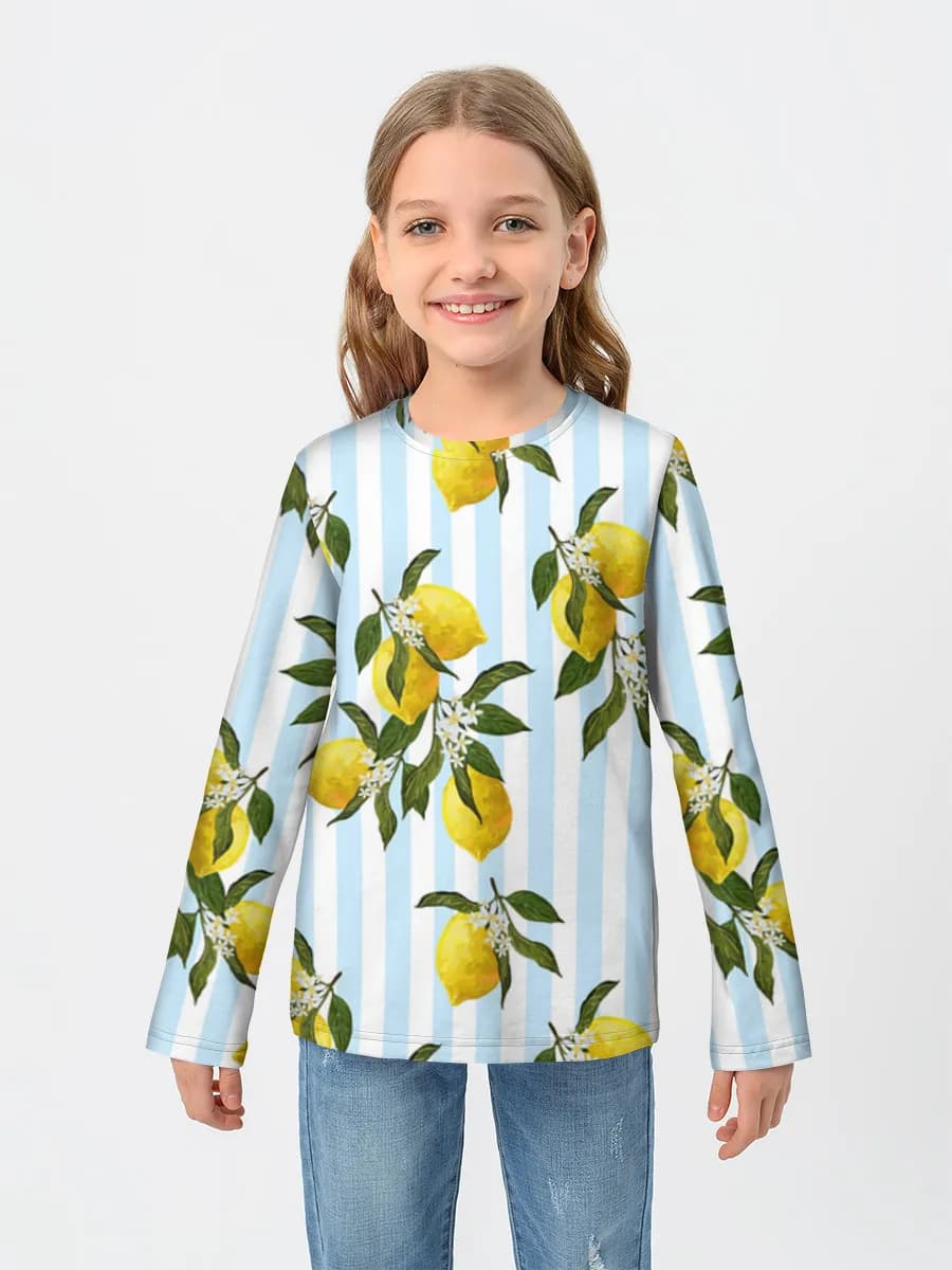 Children's cotton long sleeve shirt