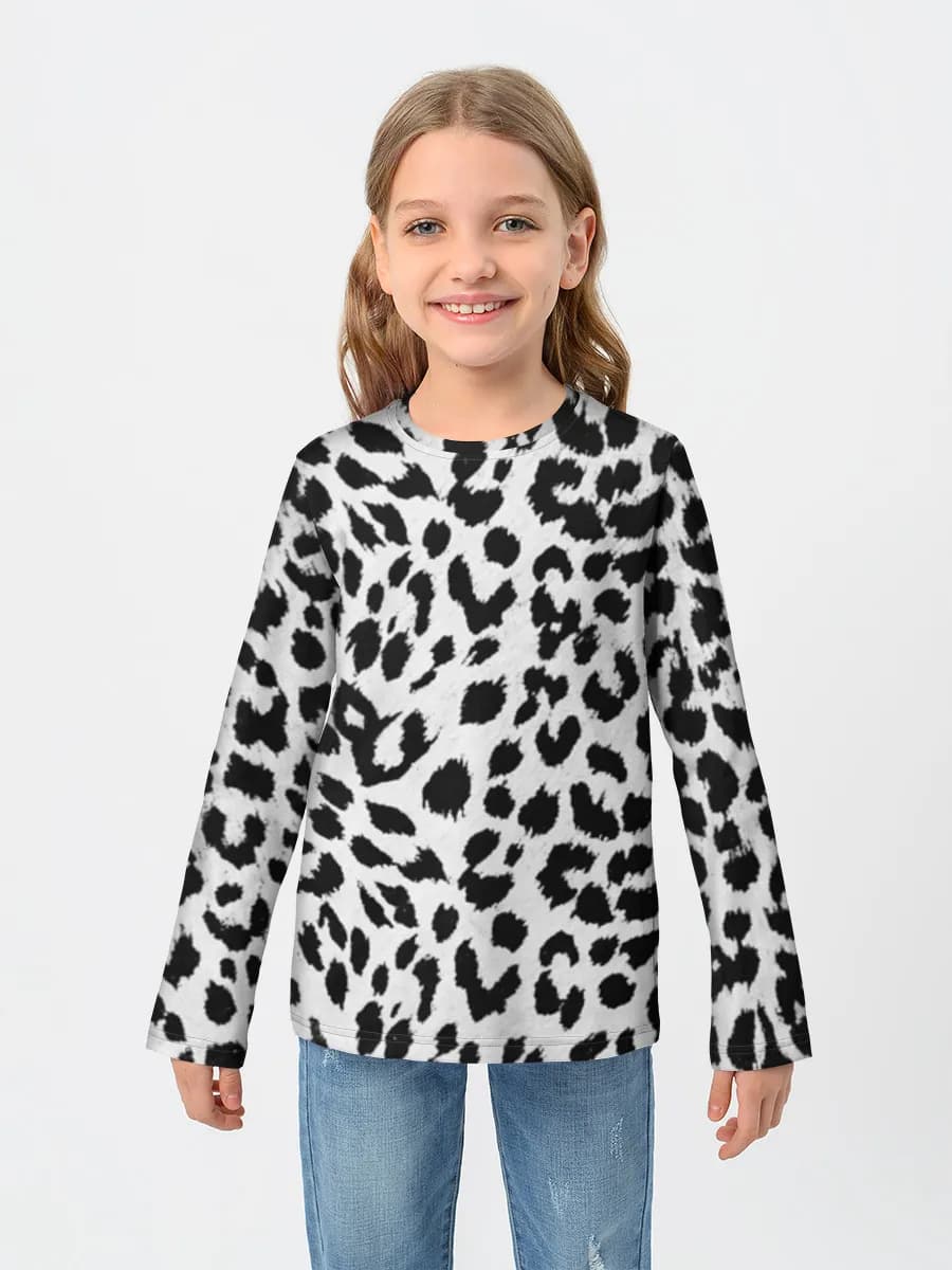 Black And White Leopard Print