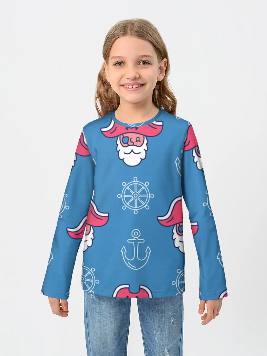 Children's cotton long sleeve shirt