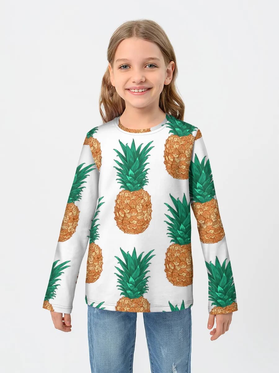 Children's cotton long sleeve shirt