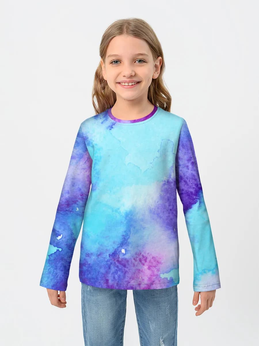 Children's cotton long sleeve shirt