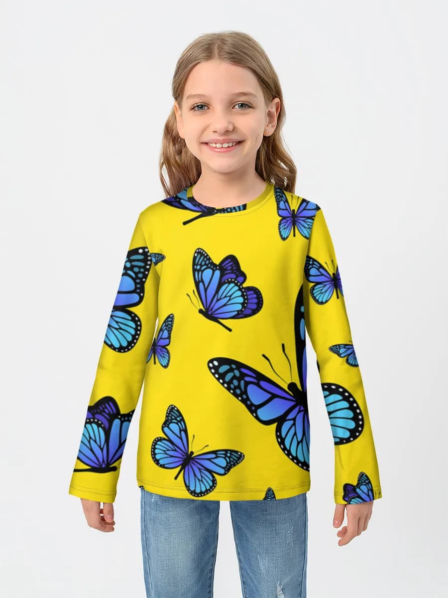 Children's cotton long sleeve shirt