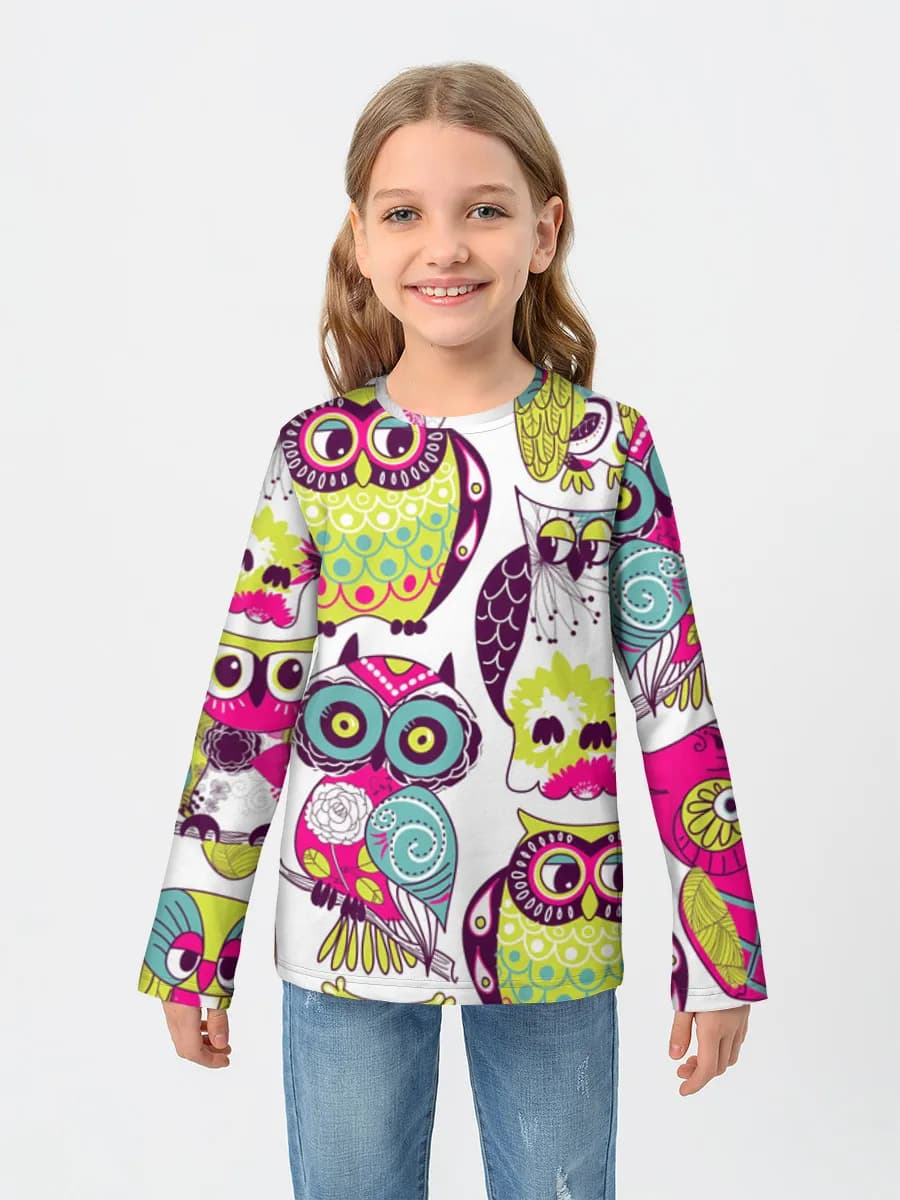 Children's cotton long sleeve shirt