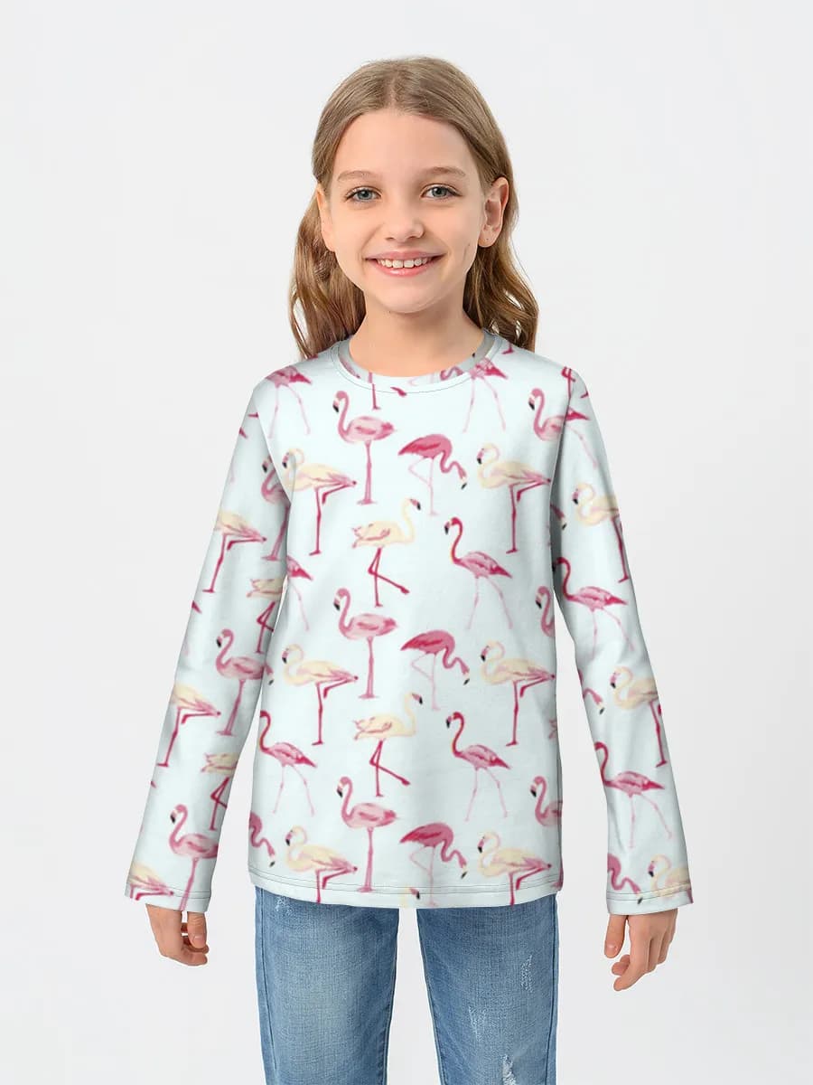 Children's cotton long sleeve shirt