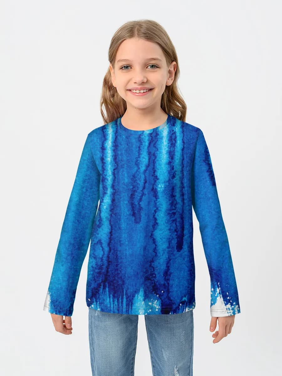Children's cotton long sleeve shirt