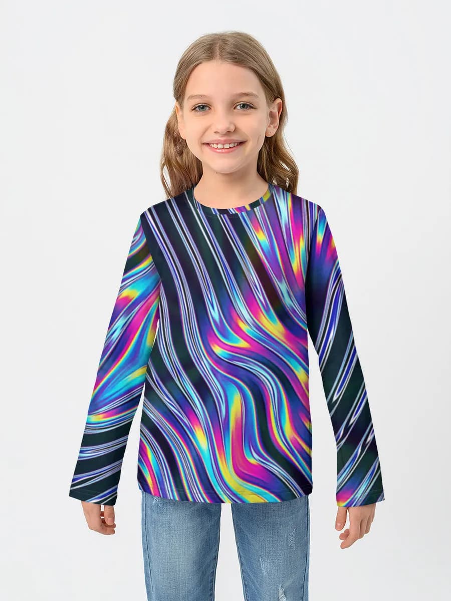 Children's cotton long sleeve shirt