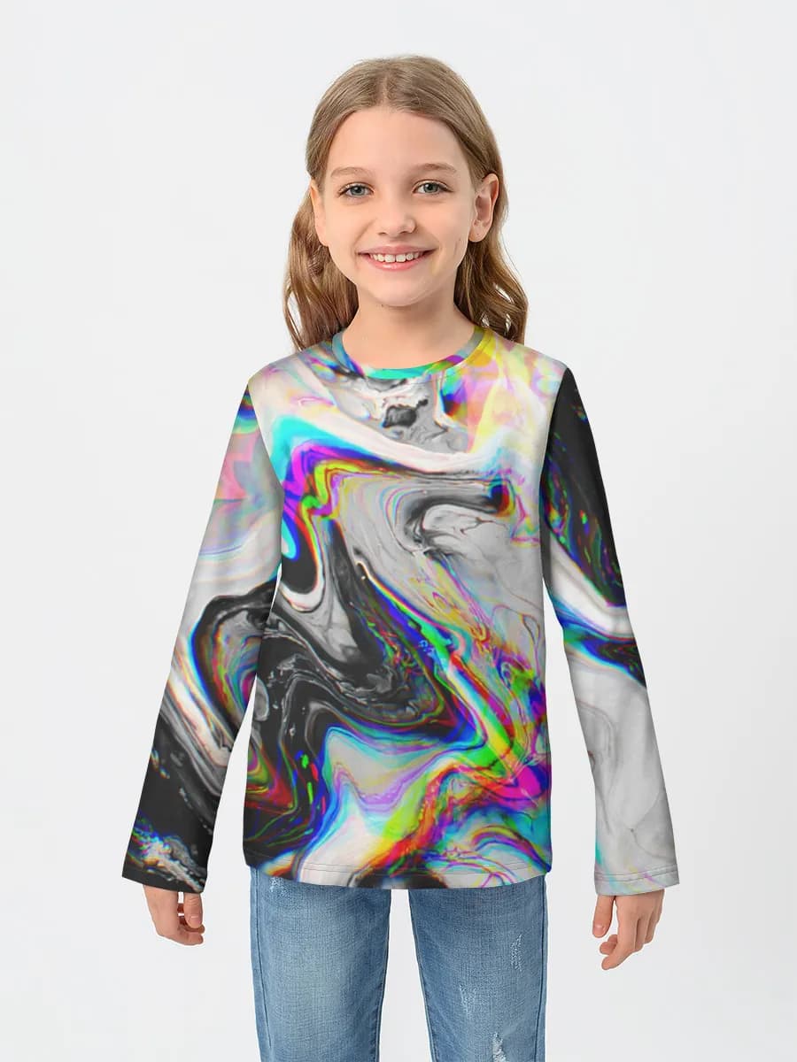 Children's cotton long sleeve shirt