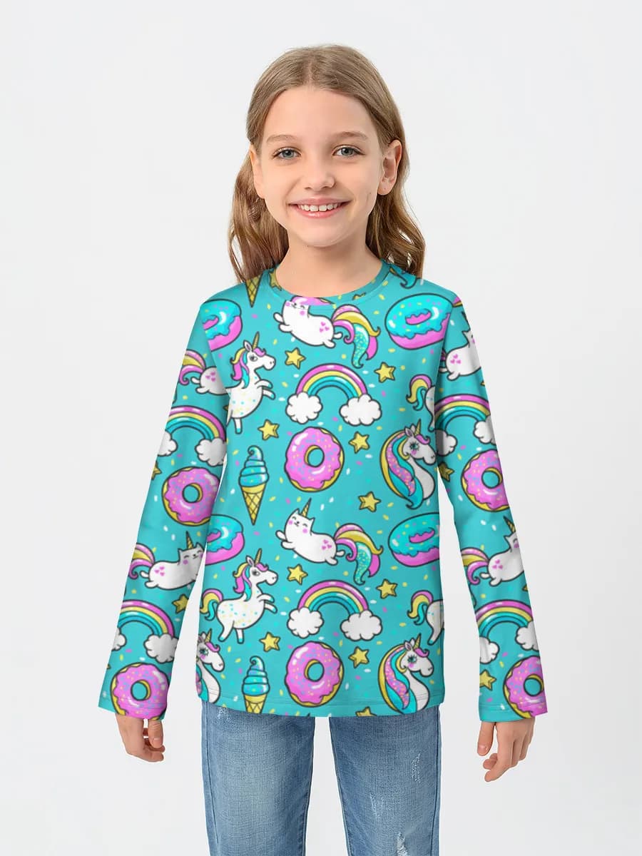 Children's cotton long sleeve shirt