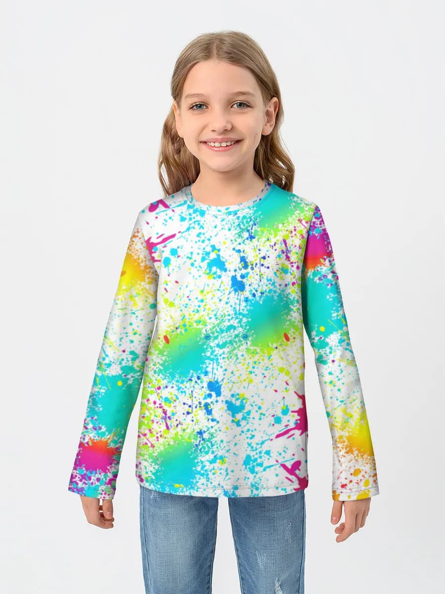 Children's cotton long sleeve shirt