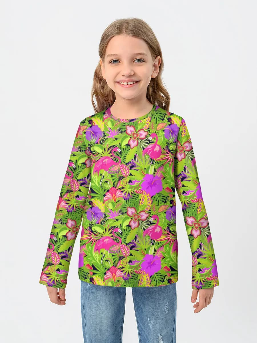 Children's cotton long sleeve shirt