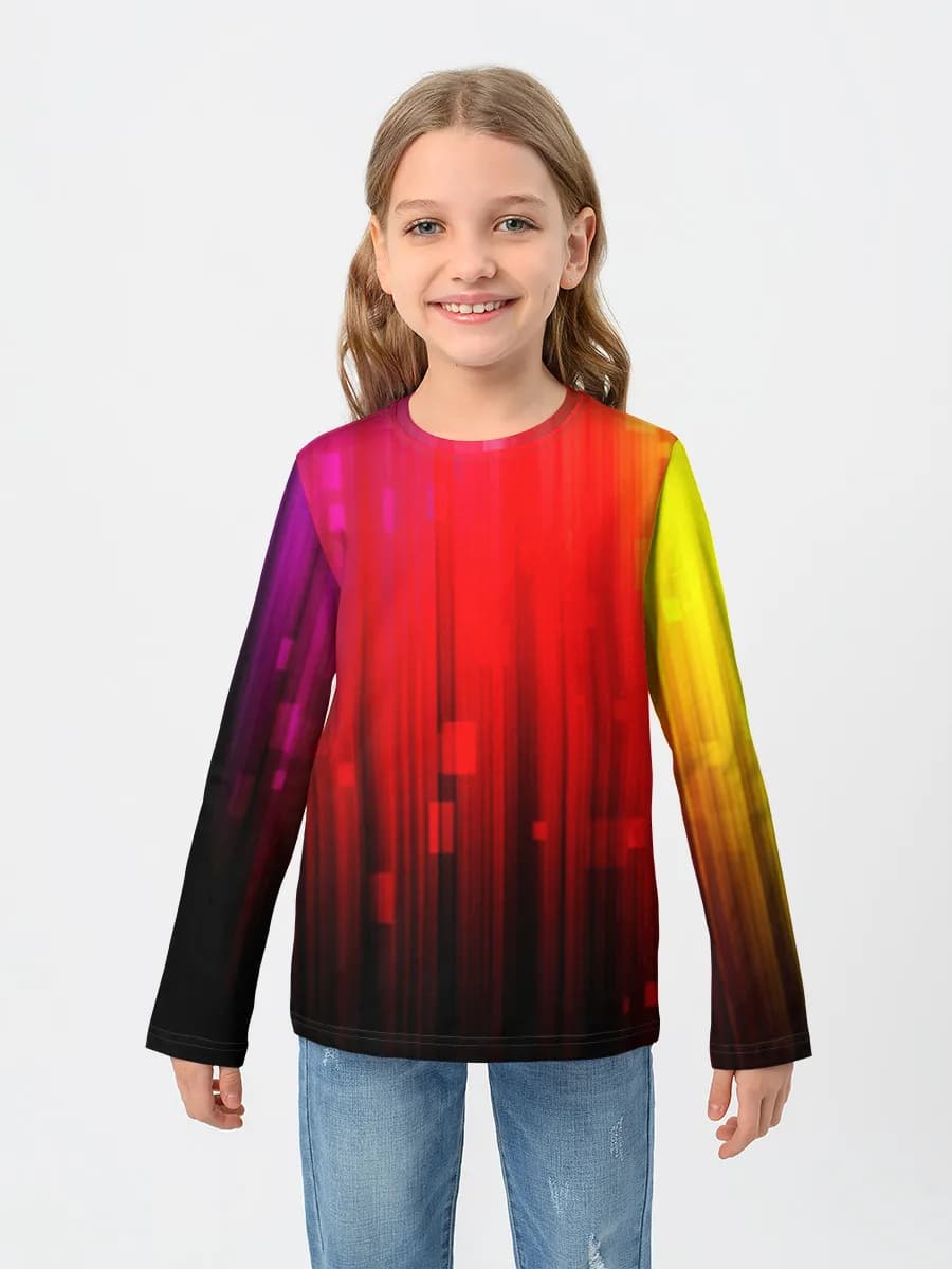 Children's cotton long sleeve shirt