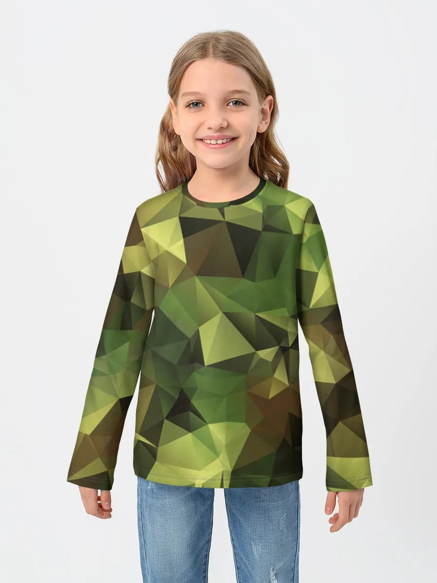 Children's cotton long sleeve shirt