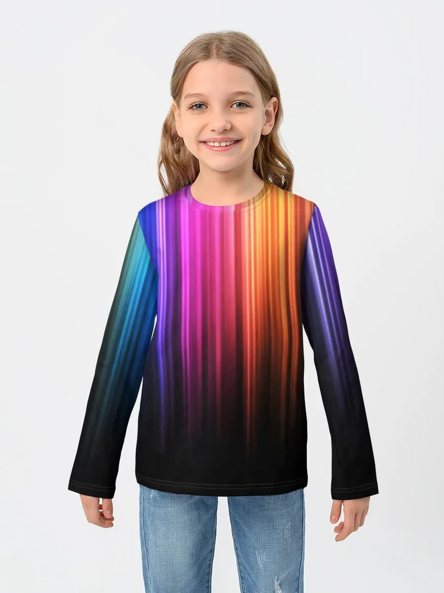 Children's cotton long sleeve shirt