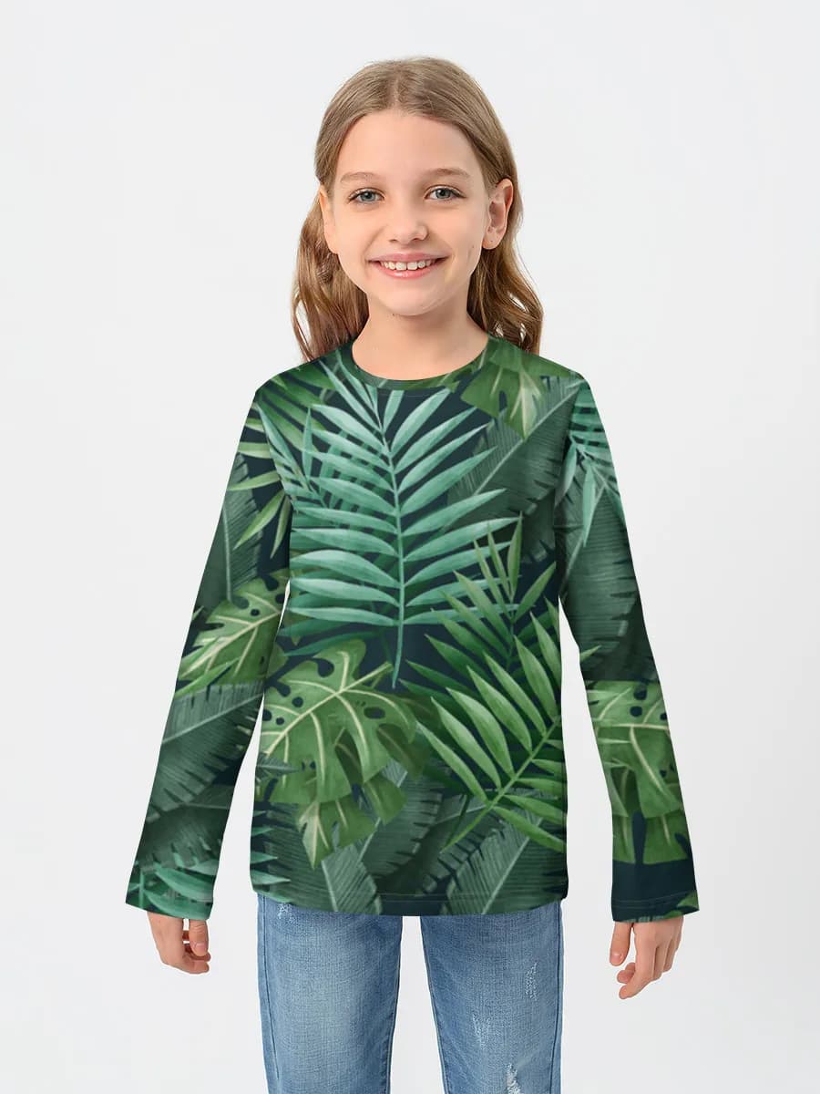 Children's cotton long sleeve shirt
