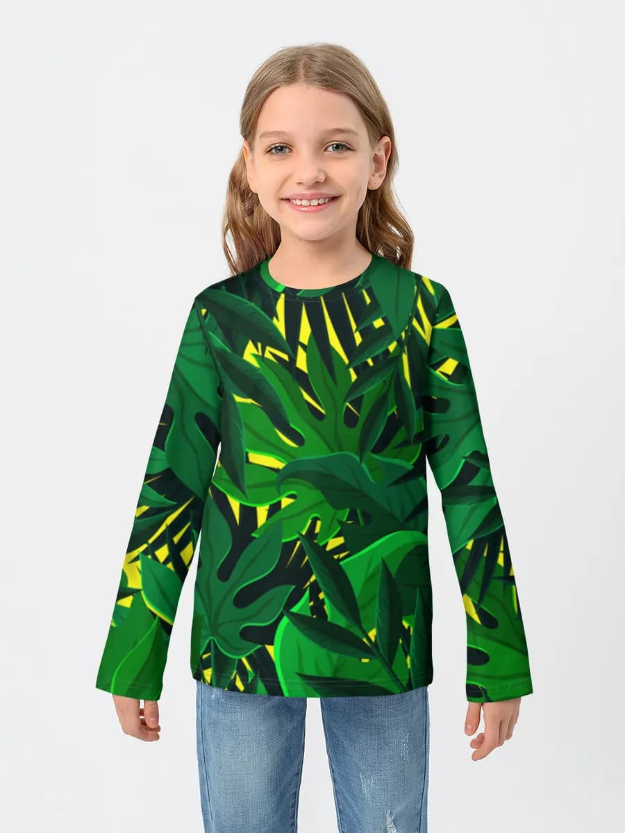 Children's cotton long sleeve shirt