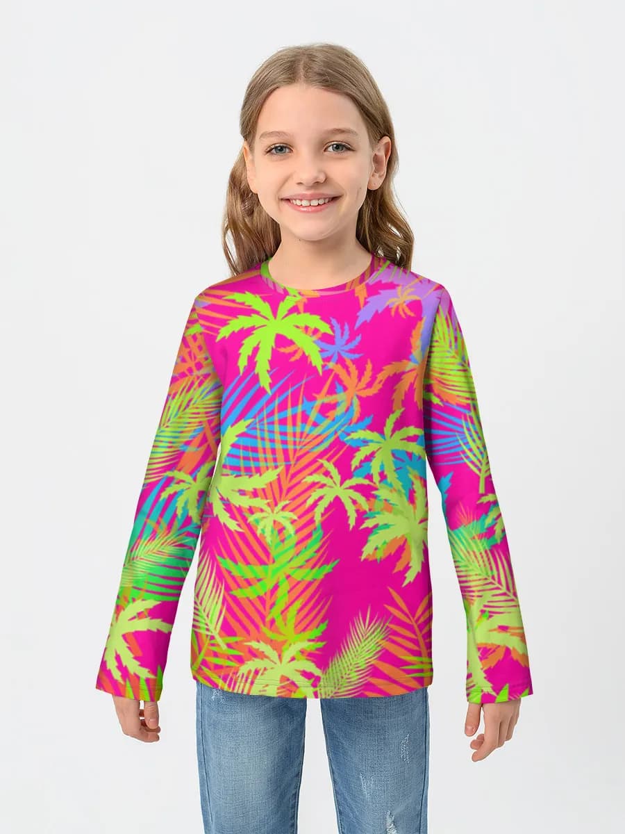 Children's cotton long sleeve shirt