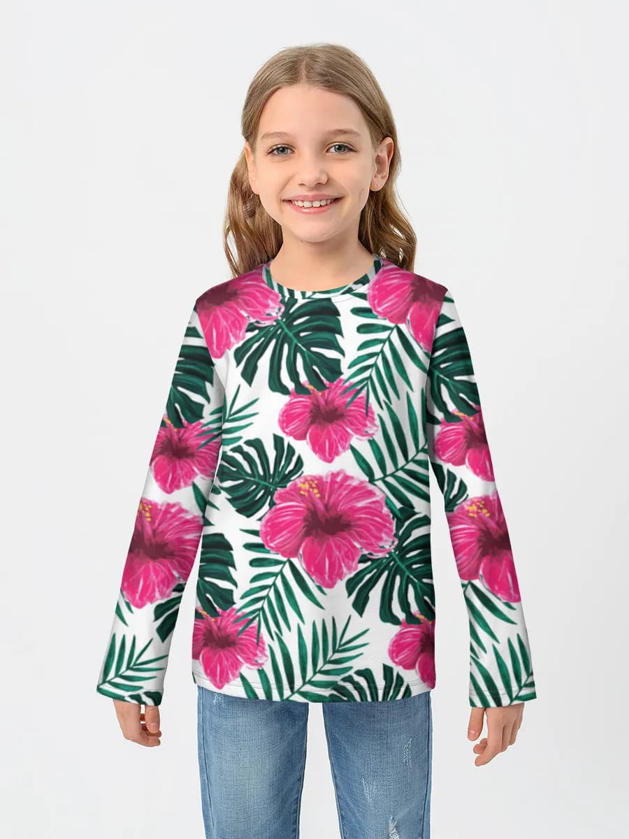 Children's cotton long sleeve shirt