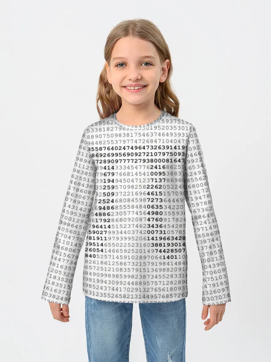 Children's cotton long sleeve shirt