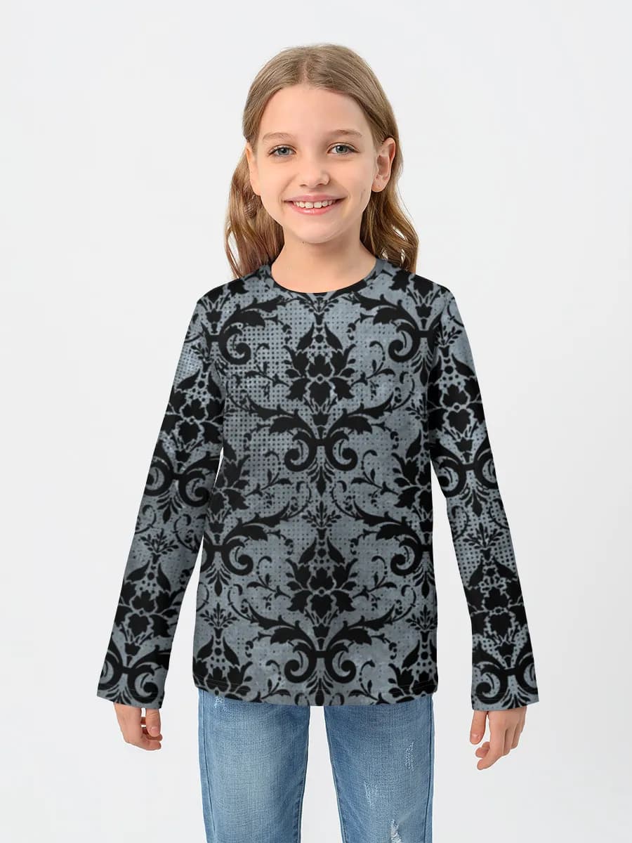 Children's cotton long sleeve shirt
