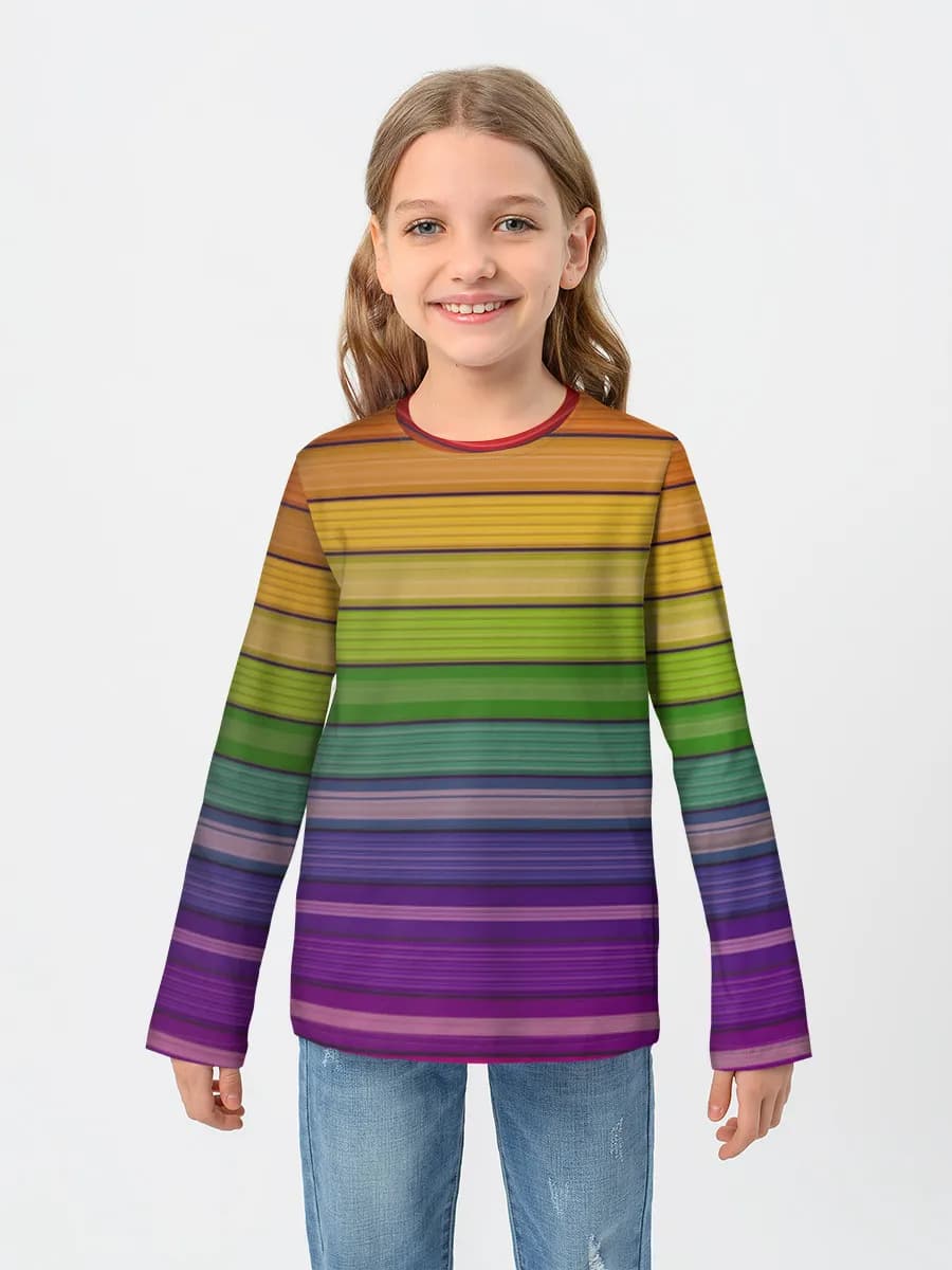 Children's cotton long sleeve shirt