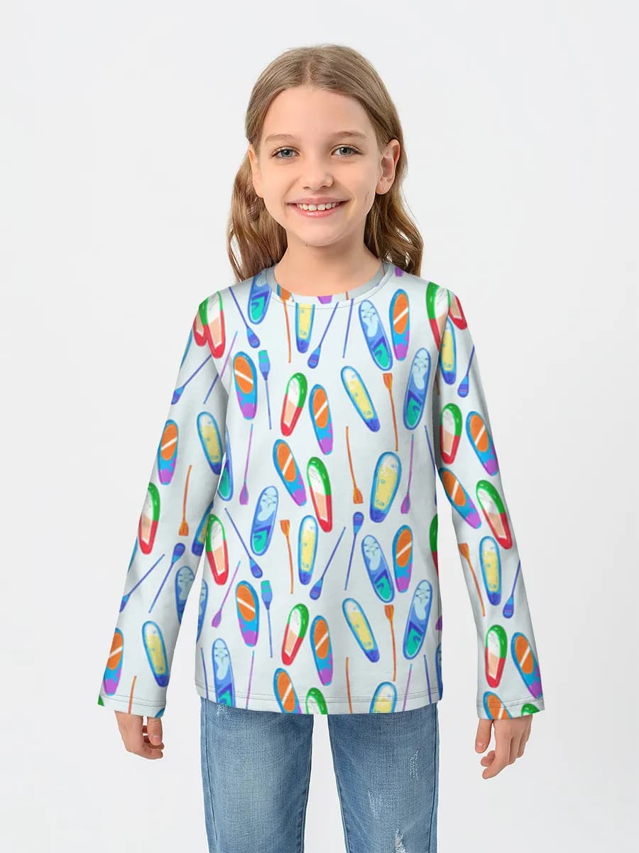 Children's cotton long sleeve shirt