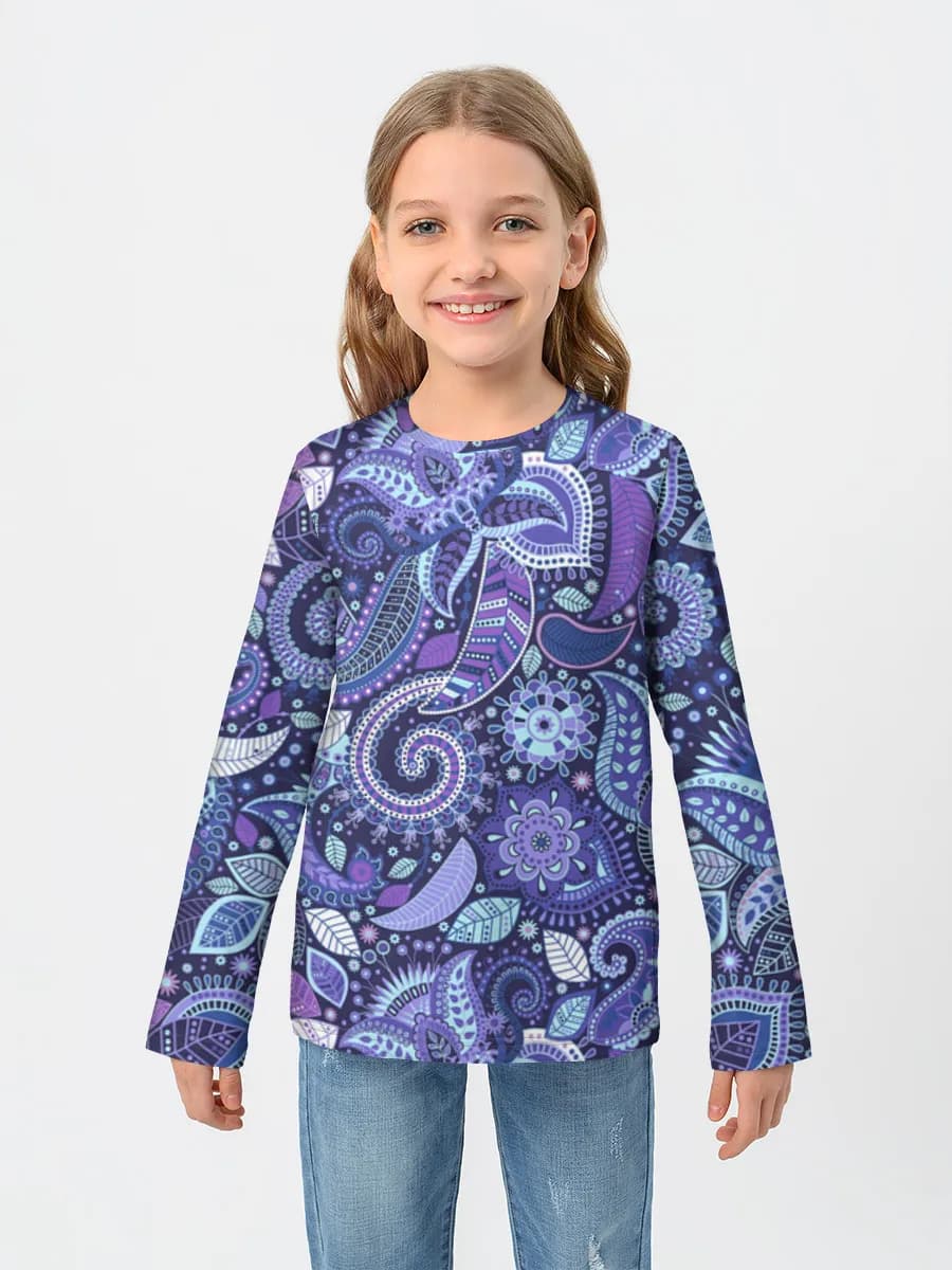 Children's cotton long sleeve shirt