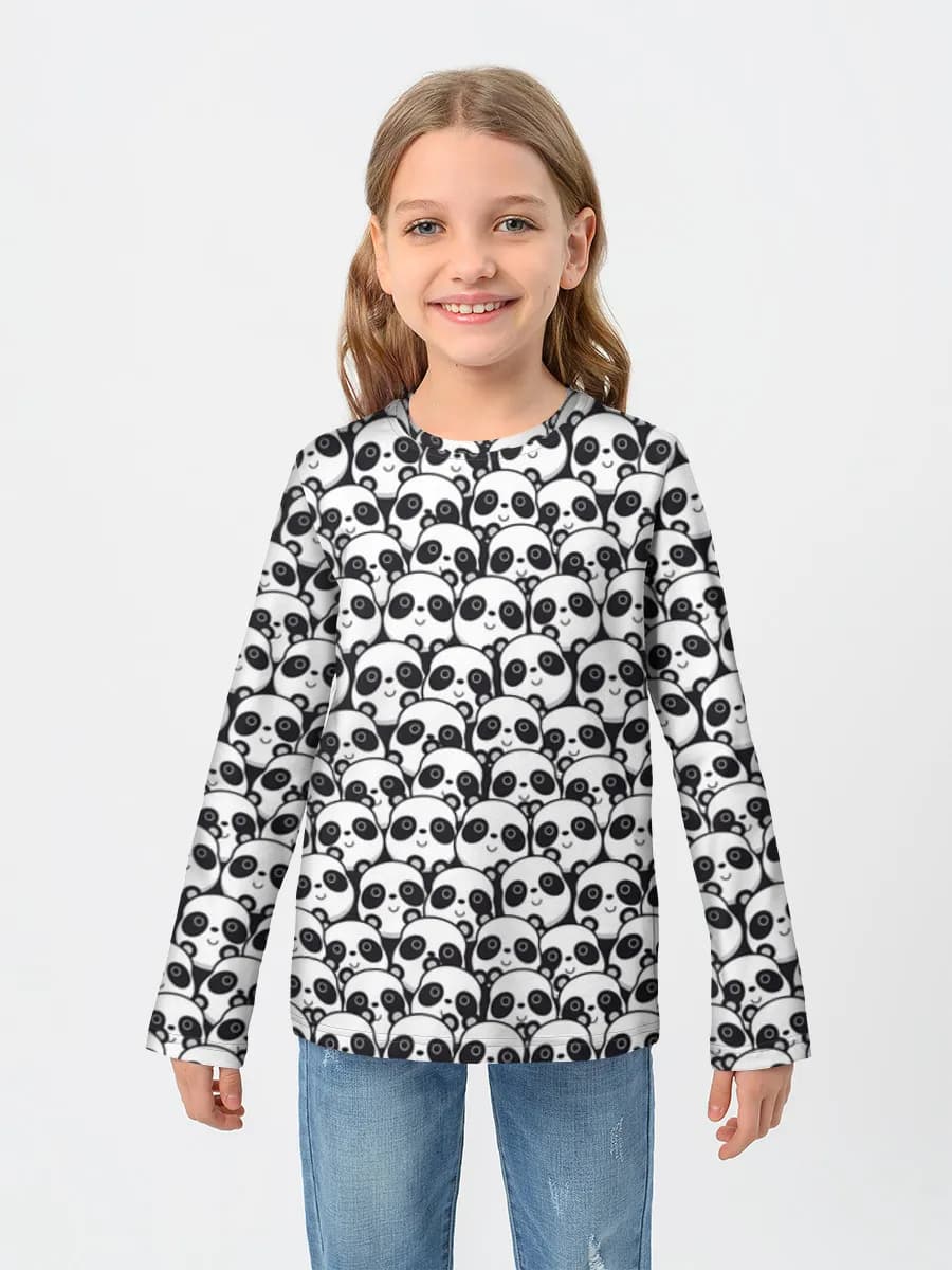 Children's cotton long sleeve shirt