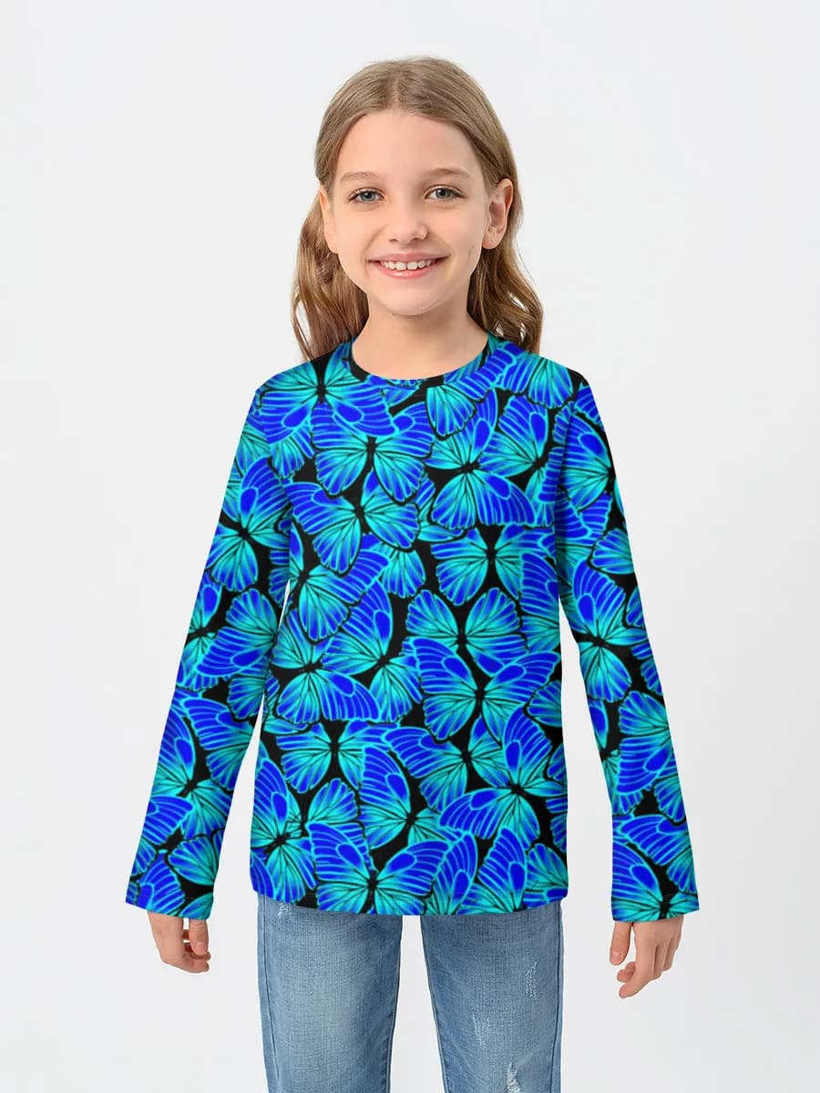 Children's cotton long sleeve shirt