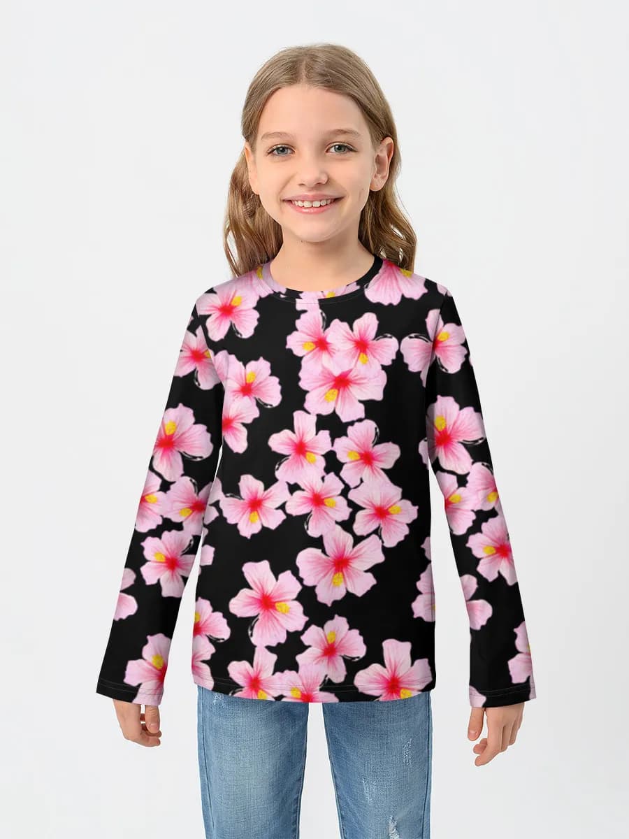 Children's cotton long sleeve shirt