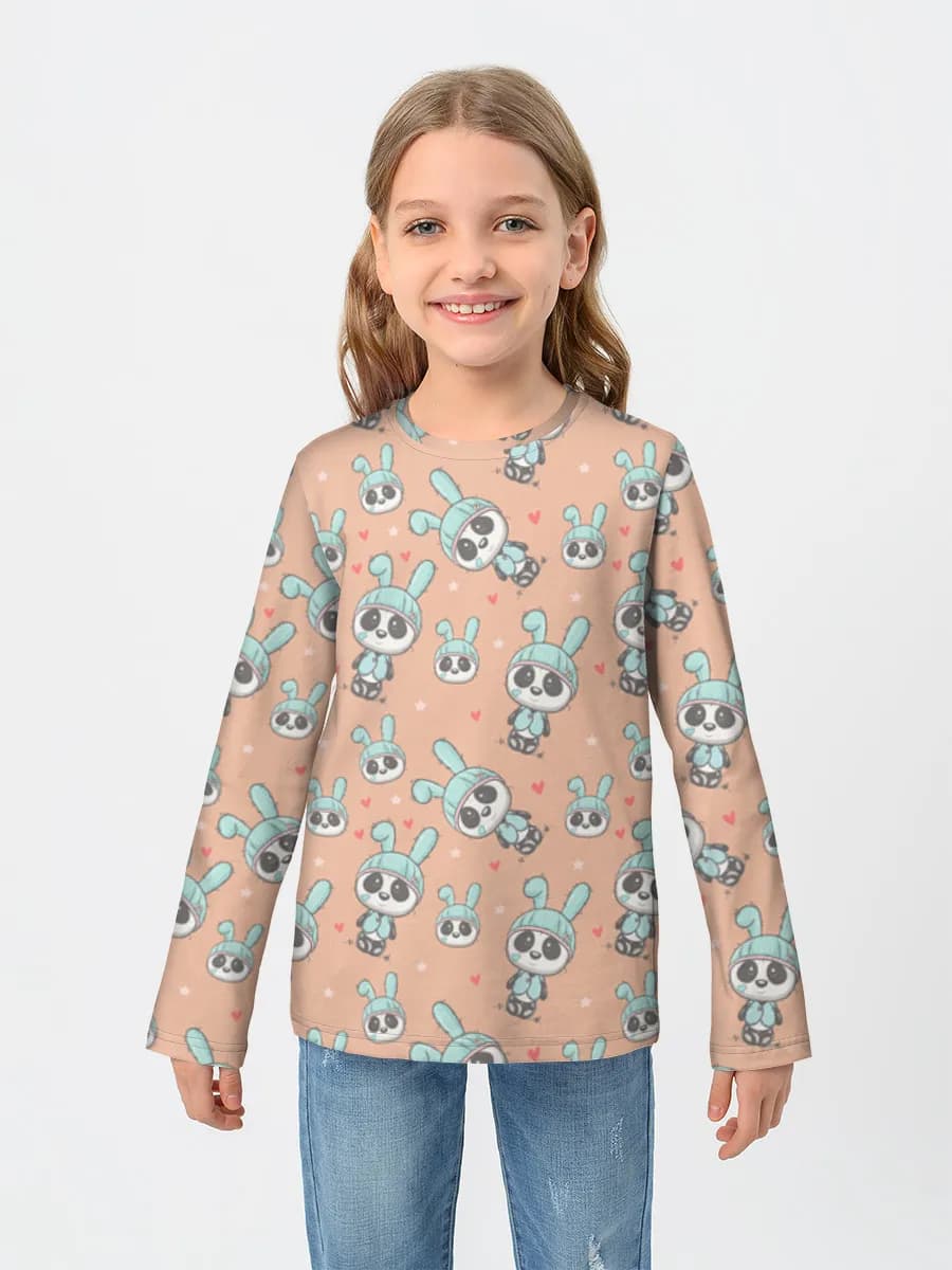 Children's cotton long sleeve shirt