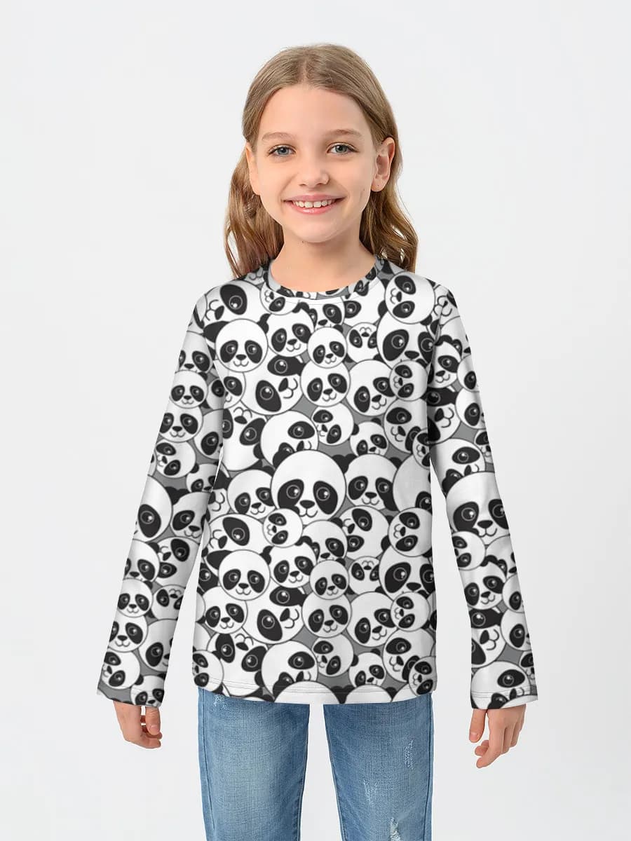 Children's cotton long sleeve shirt