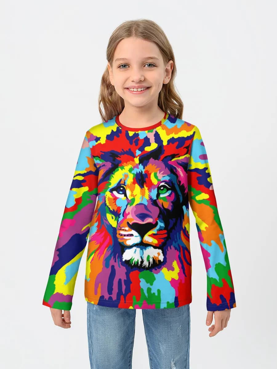 Psychedelic Rainbow Lion