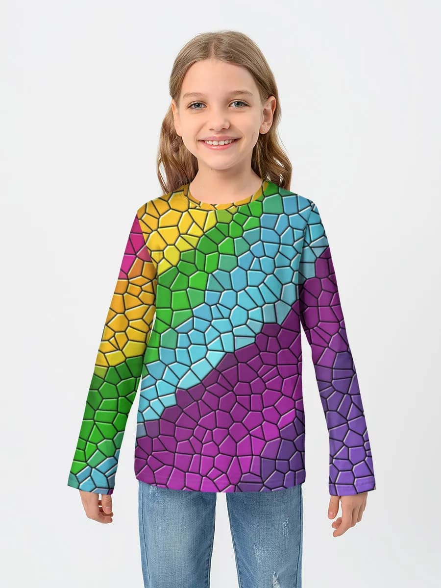 Rainbow Mosaic Abstract