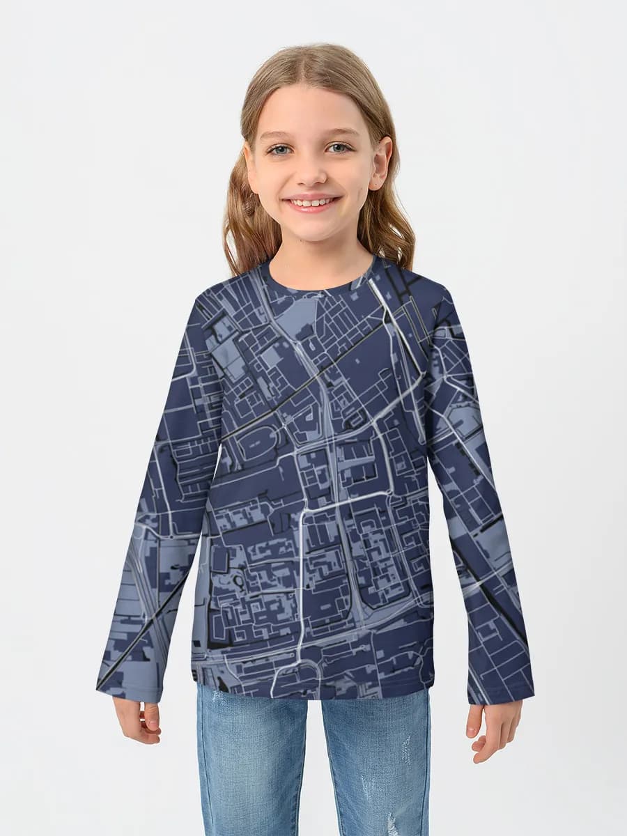 Children's cotton long sleeve shirt