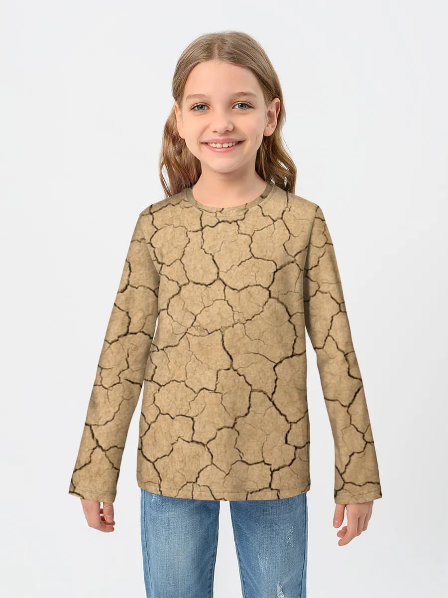 Children's cotton long sleeve shirt
