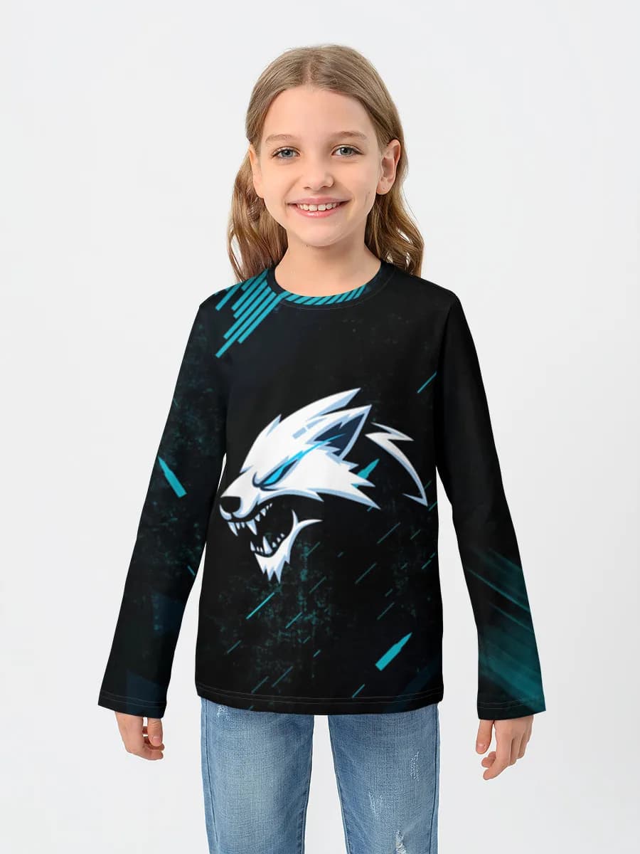 Children's cotton long sleeve shirt