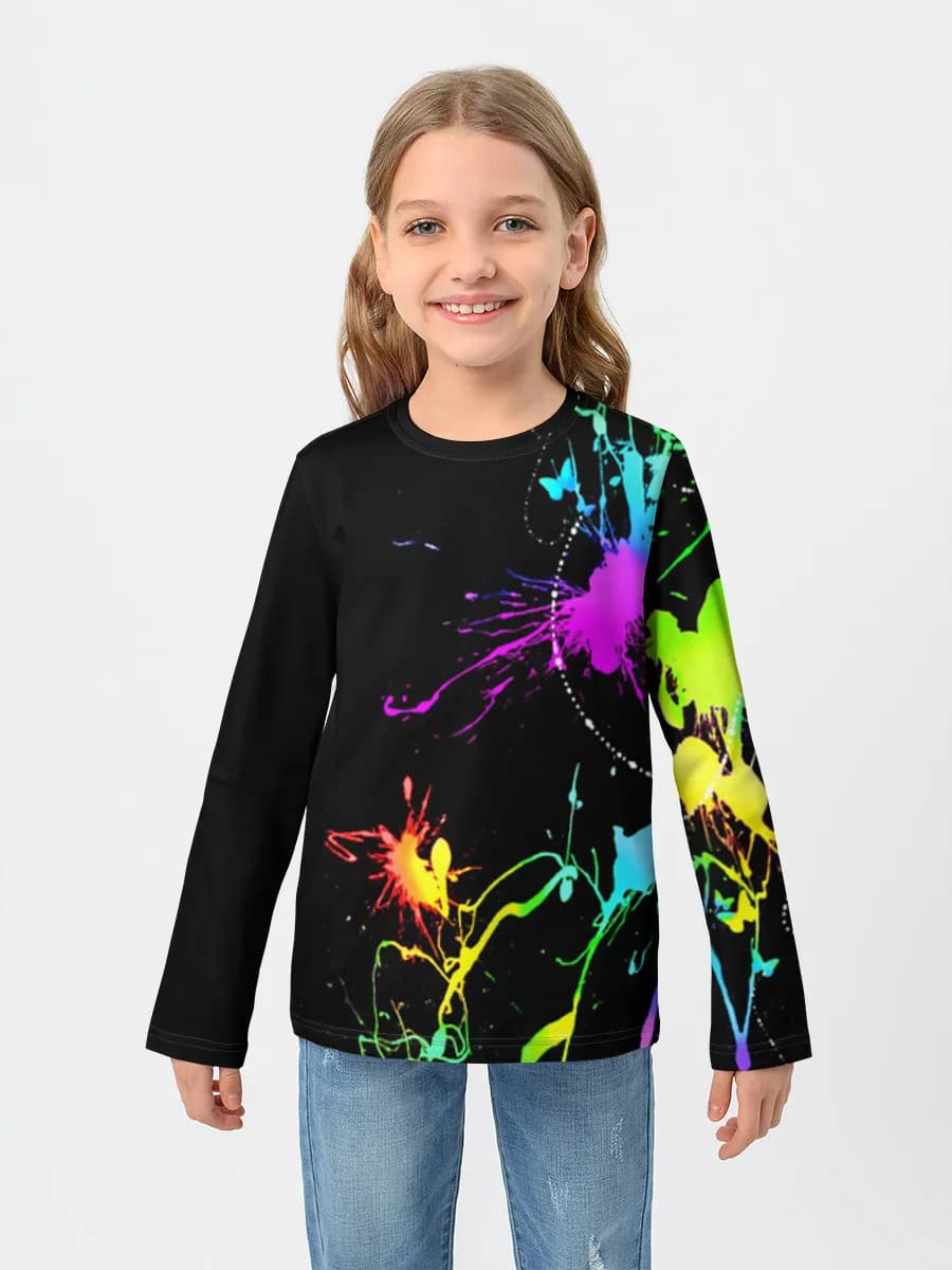 Neon Paint Splatter