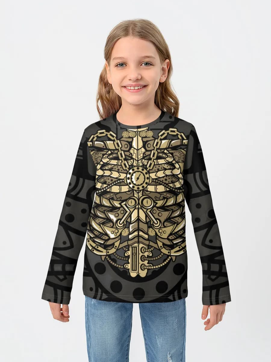 Children's cotton long sleeve shirt