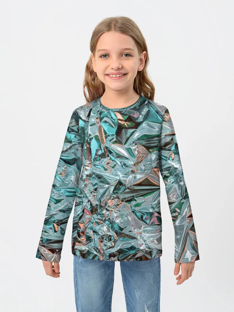 Children's cotton long sleeve shirt