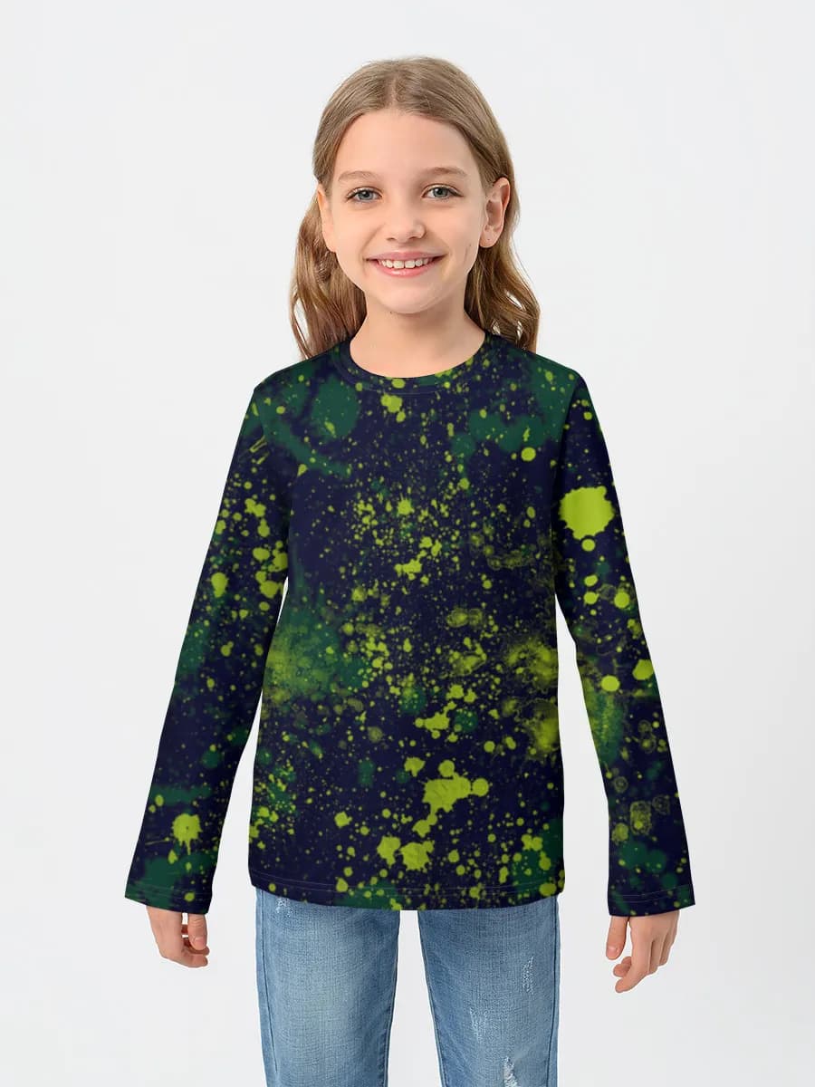 Children's cotton long sleeve shirt