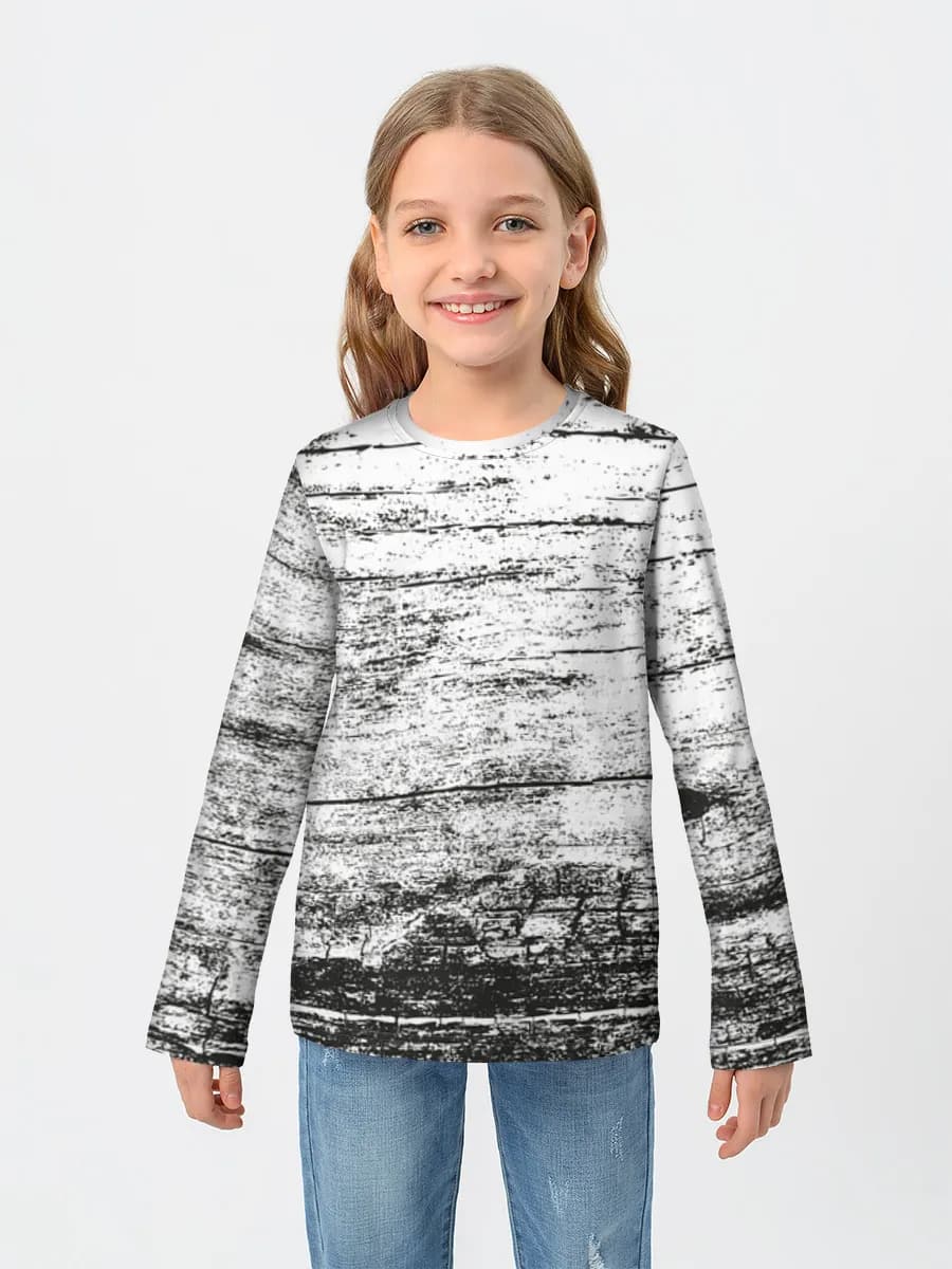 Children's cotton long sleeve shirt