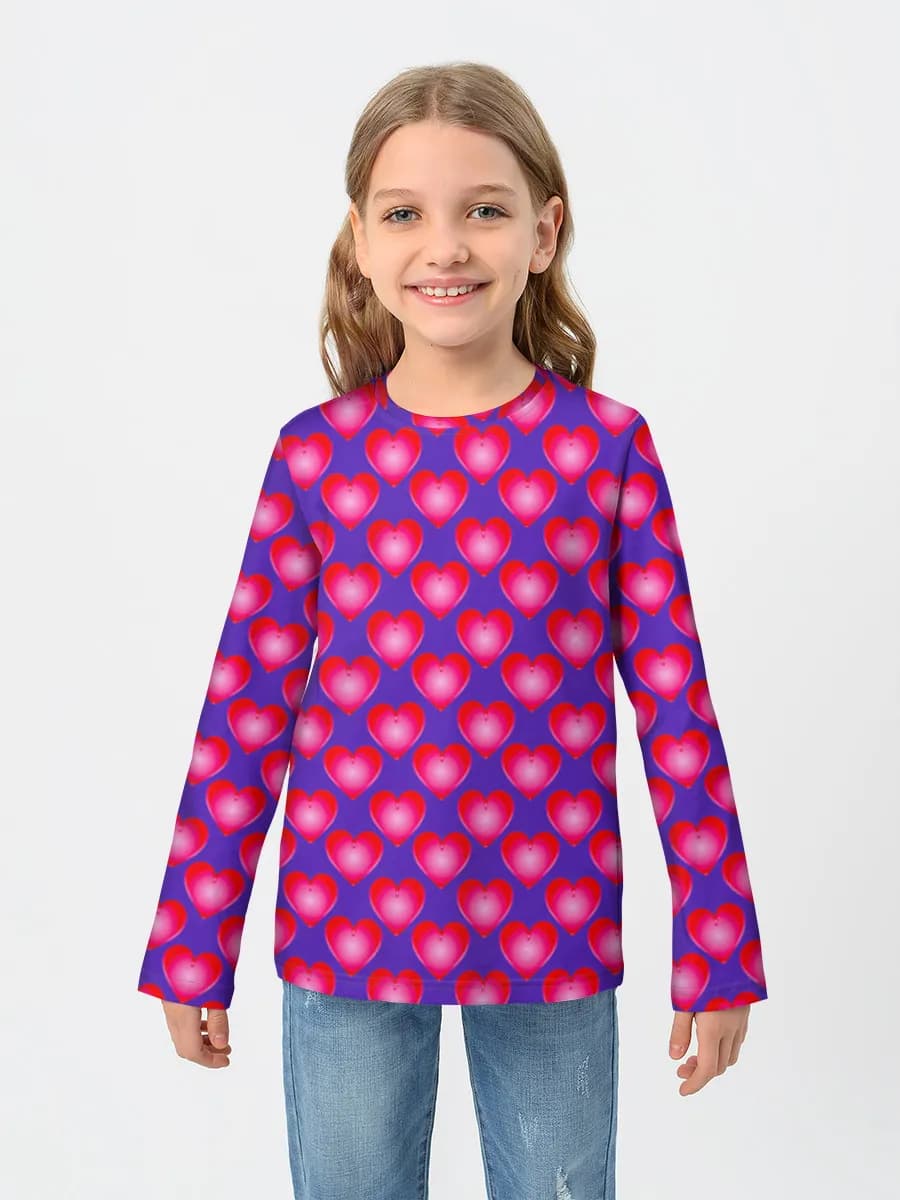 Children's cotton long sleeve shirt