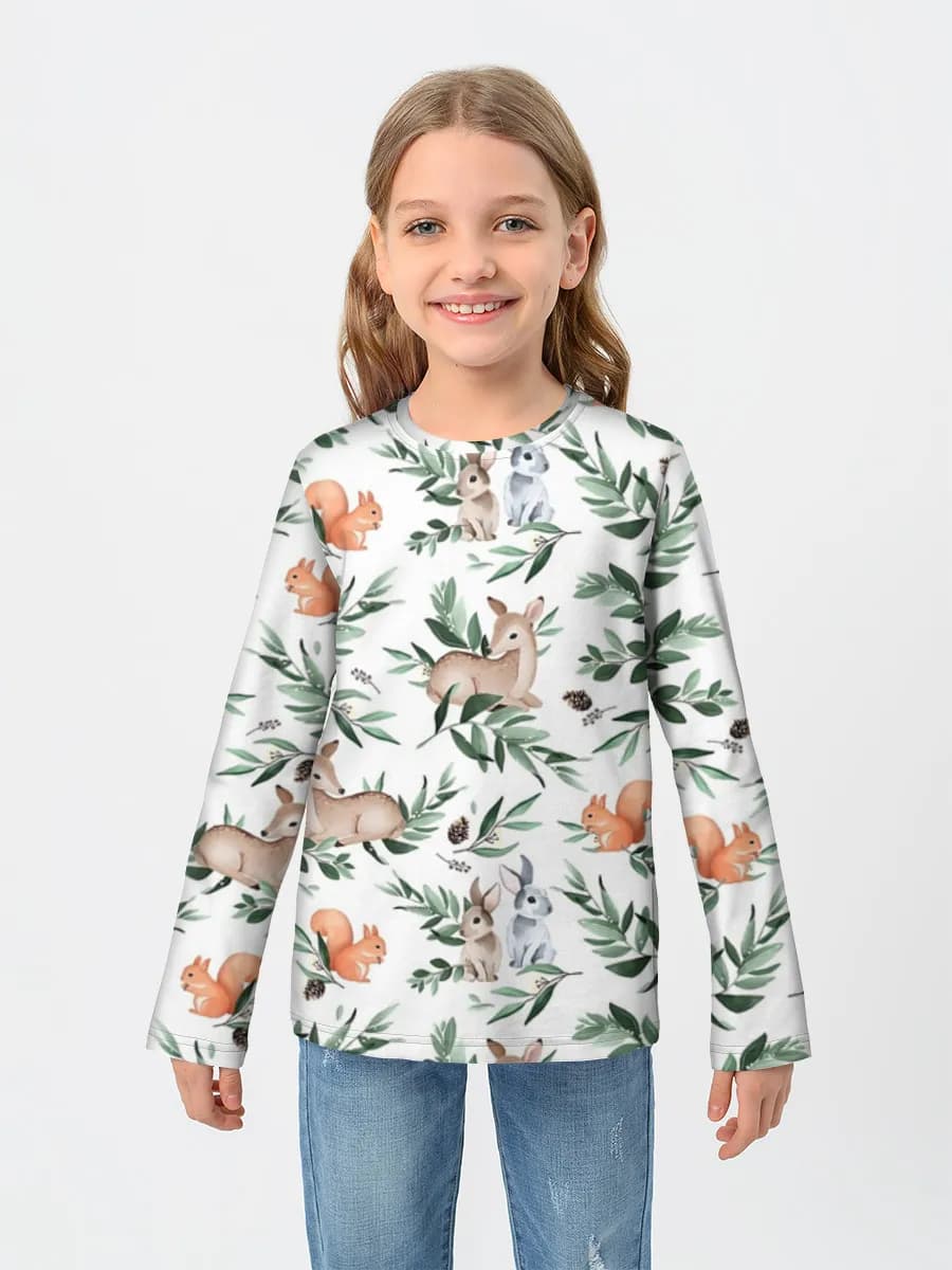 Children's cotton long sleeve shirt