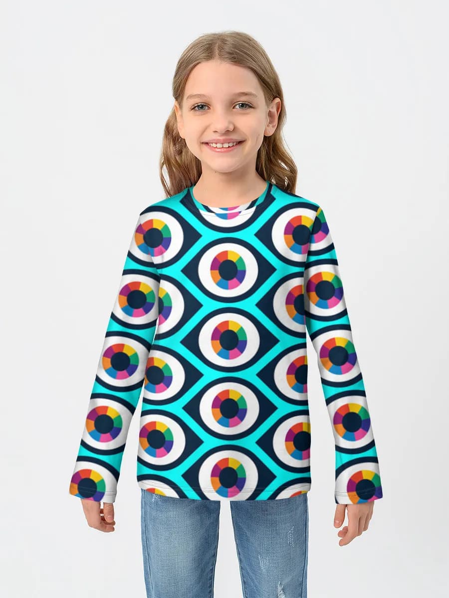 Children's cotton long sleeve shirt