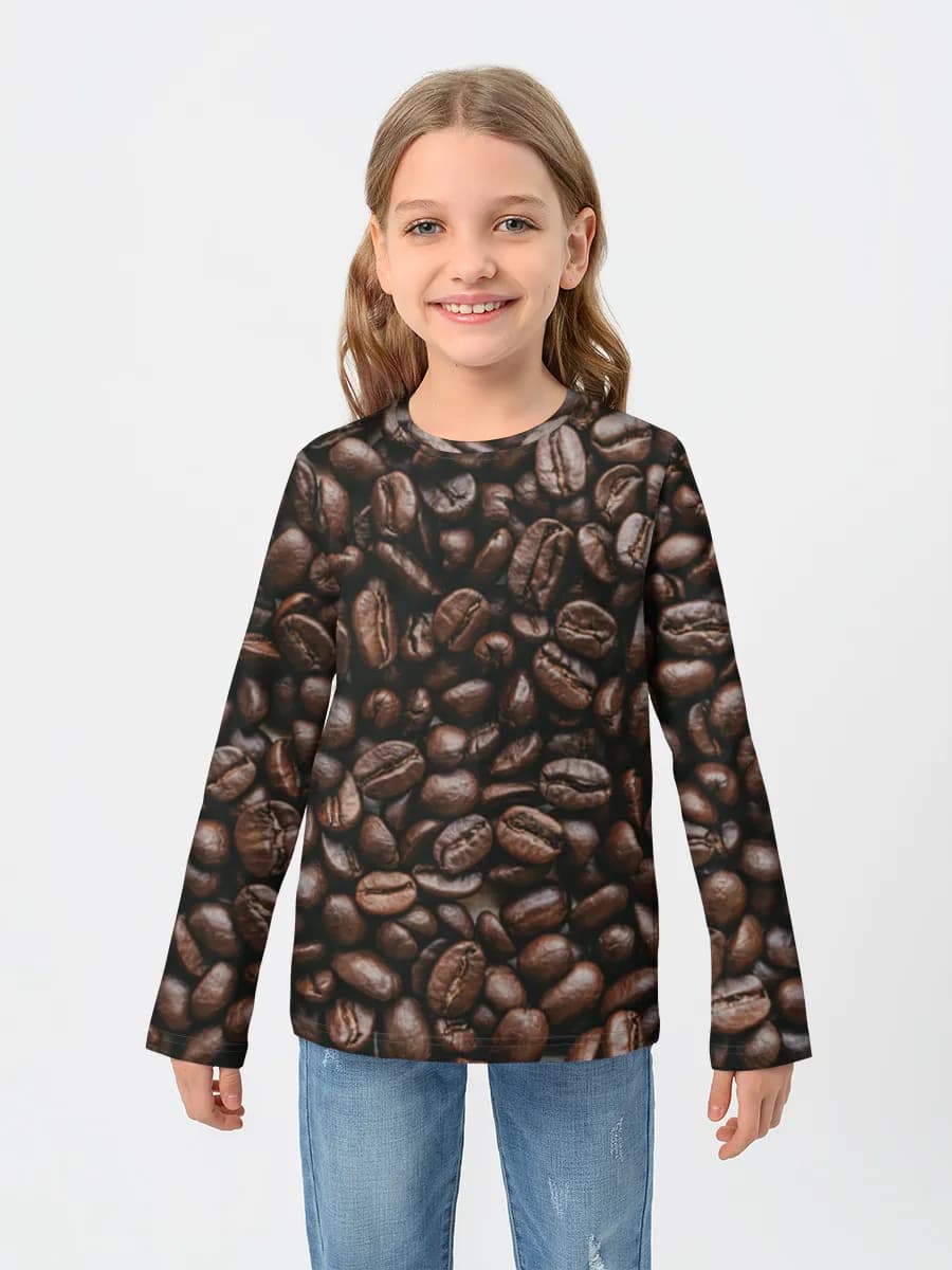Children's cotton long sleeve shirt