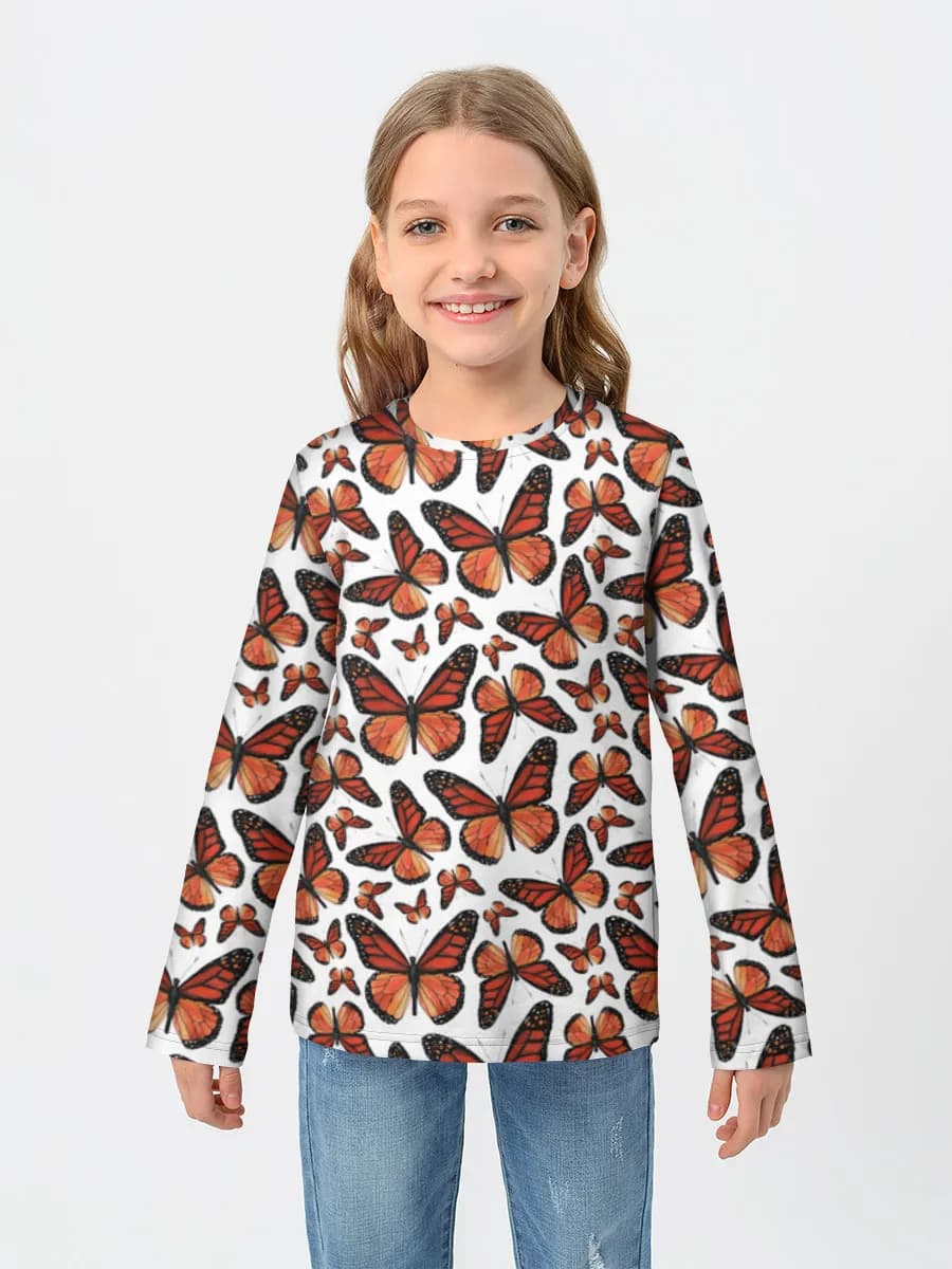 Children's cotton long sleeve shirt